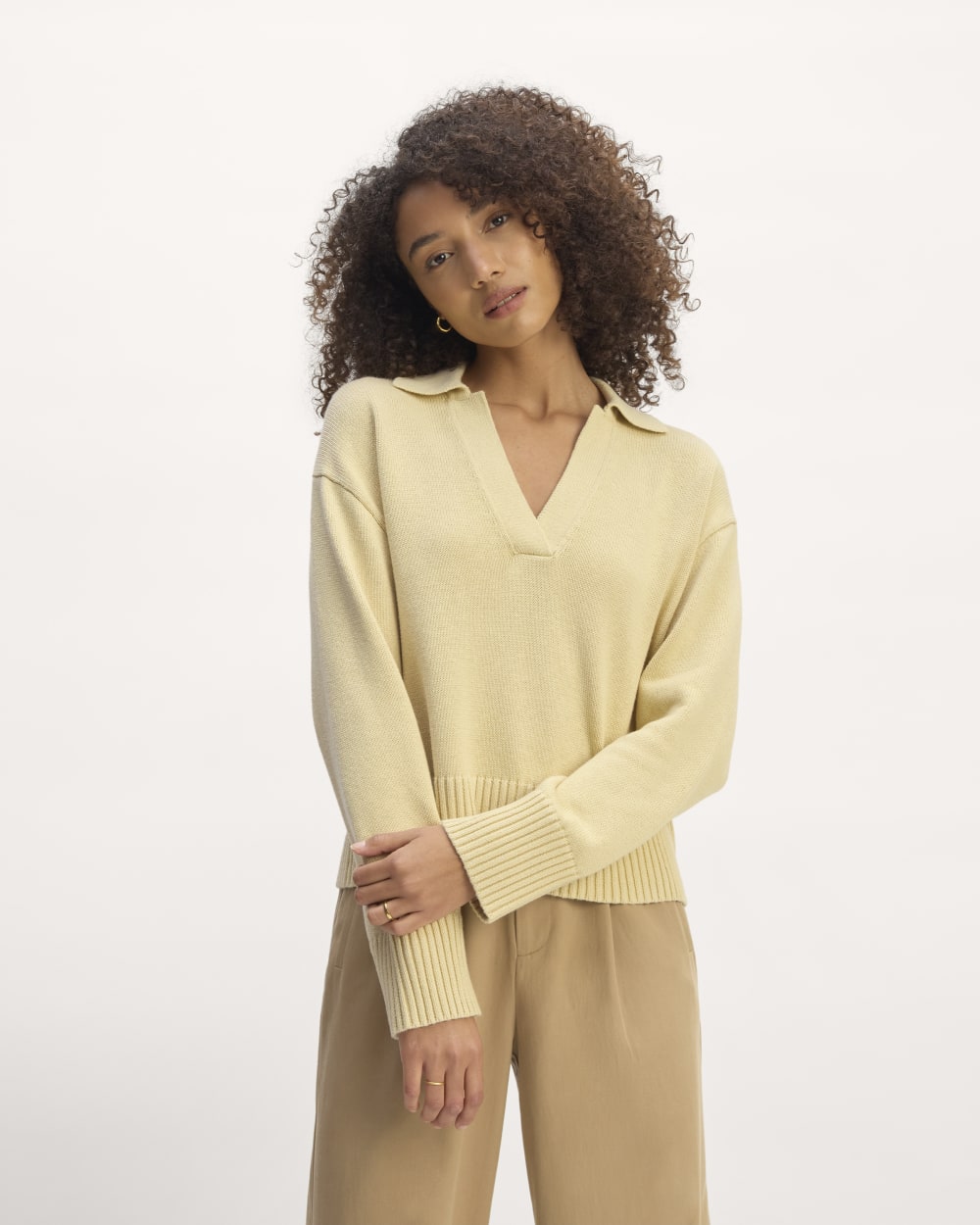 womens-cotton-boxy-polo-parsnip | primary