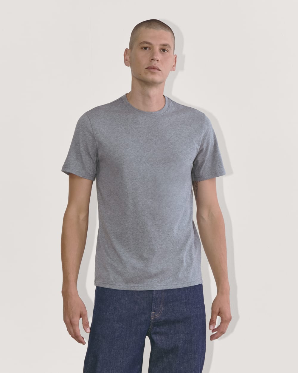 mens-essential-organic-crew-uniform-heather-sage-blue | primary