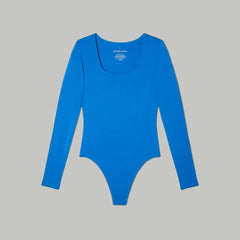 womens-long-sleeve-square-bodysuit-lapis-bikini-blue | alt