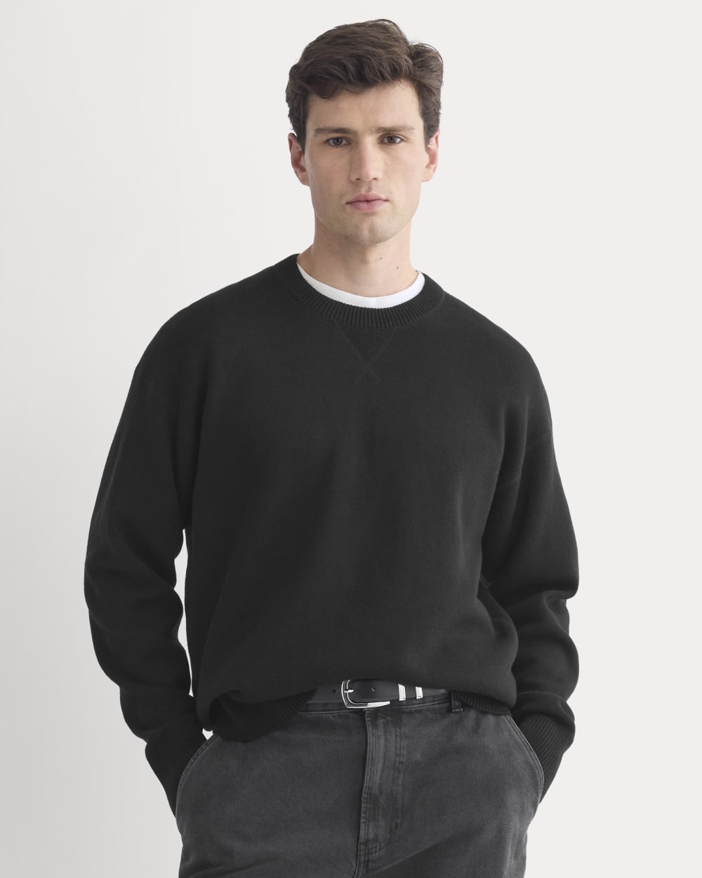 mens-luxe-merino-dblknit-sweater-black | primary
