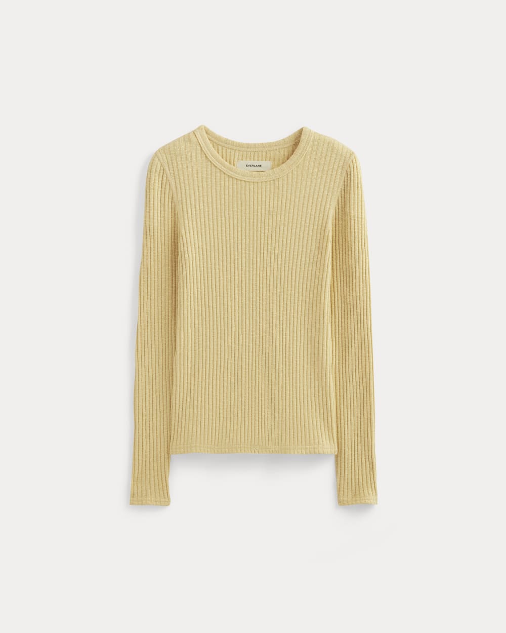 womens-rib-knit-crew-banana-crepe | alt