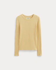 womens-rib-knit-crew-banana-crepe | alt