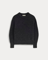 womens-alpaca-ribbed-cocoon-crew-heathered-black | alt