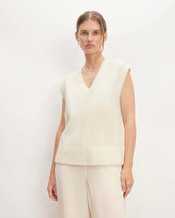womens-alpaca-v-neck-vest-snow | primary