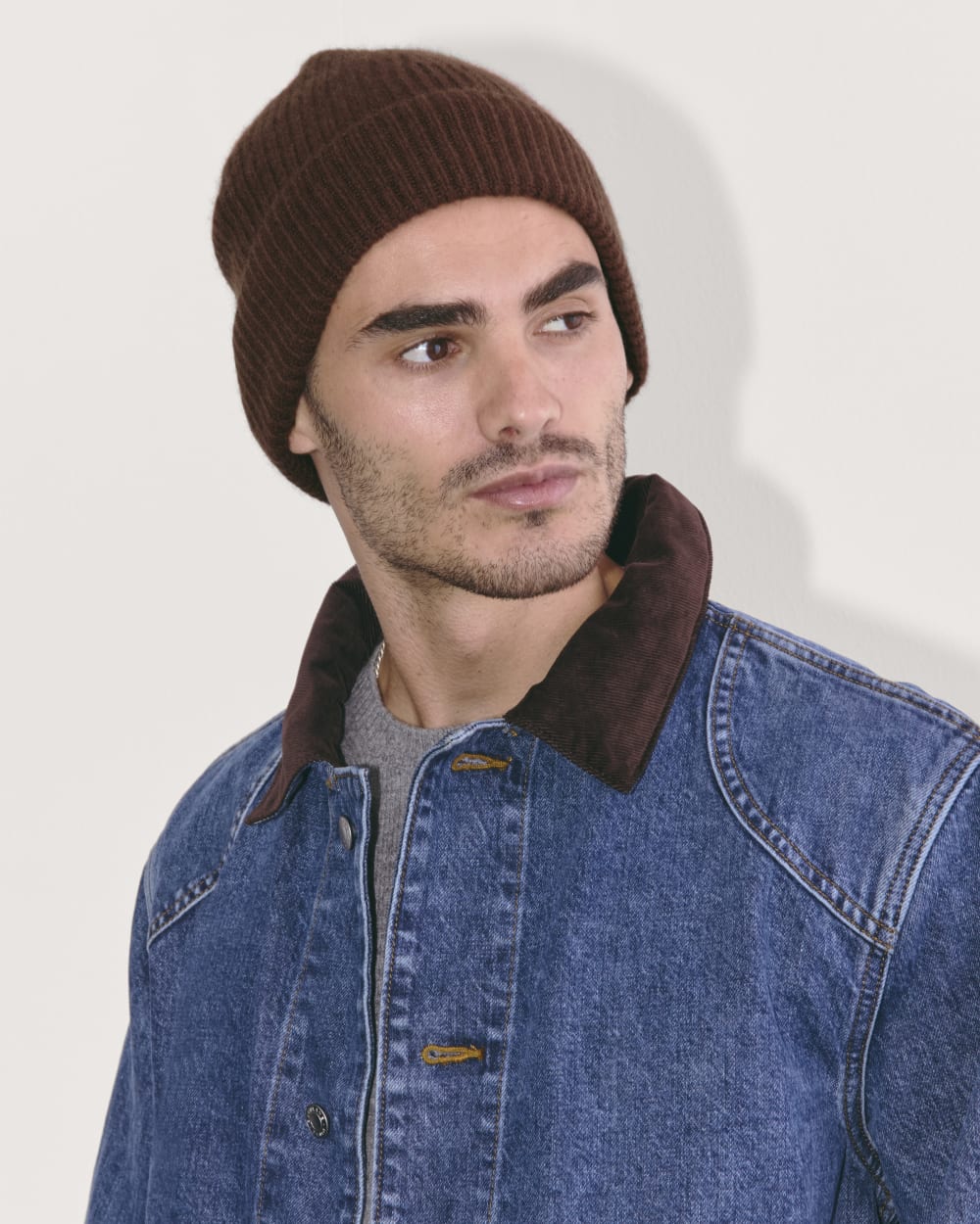 mens-cashmere-rib-beanie-2-dark-mahogany | primary