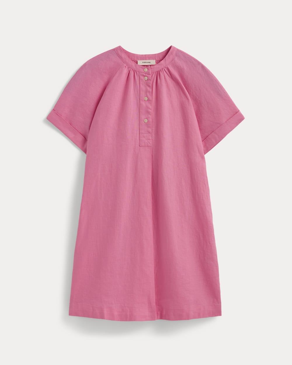 womens-popover-dress-in-linen-deep-pink | alt