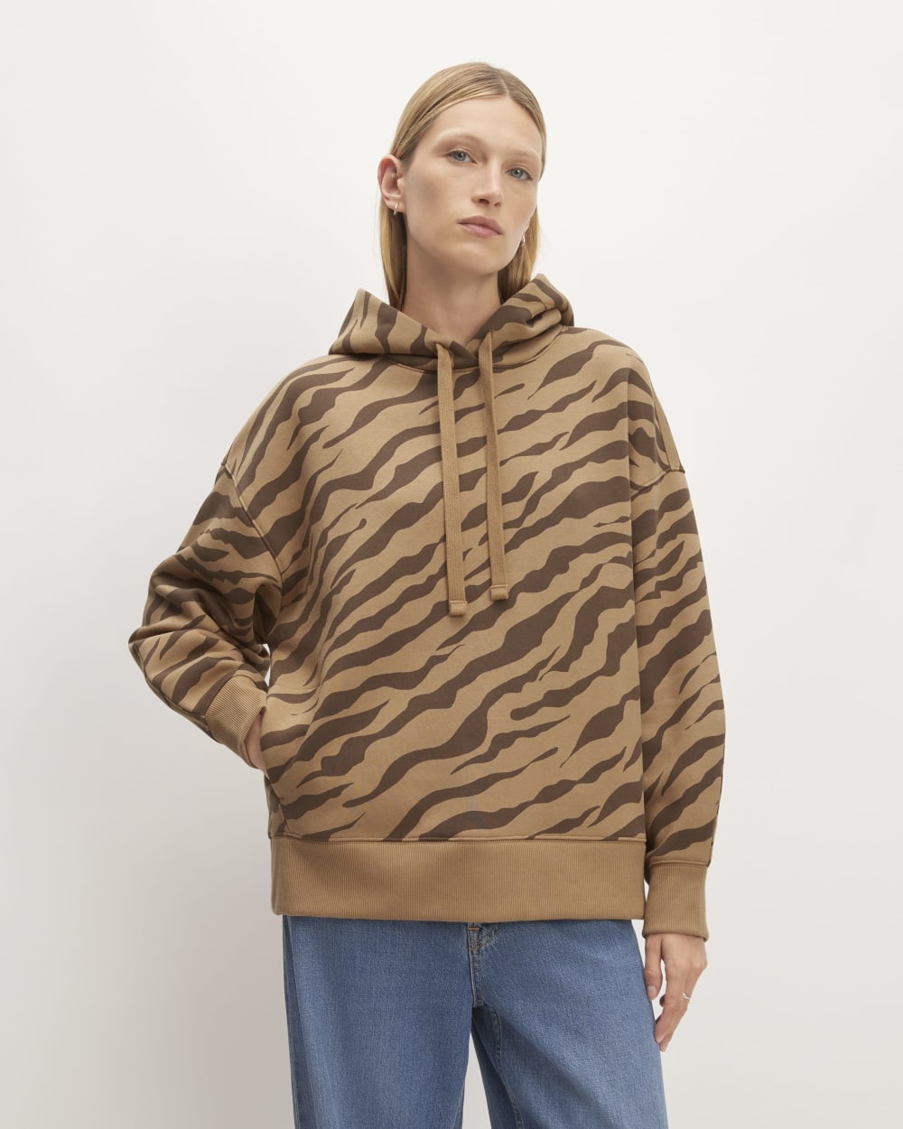 womens-retrack-hoodie-cocoa-tiger-stripe | primary