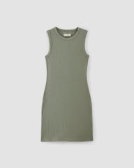 womens-rib-knit-mini-dress-sage-green | alt