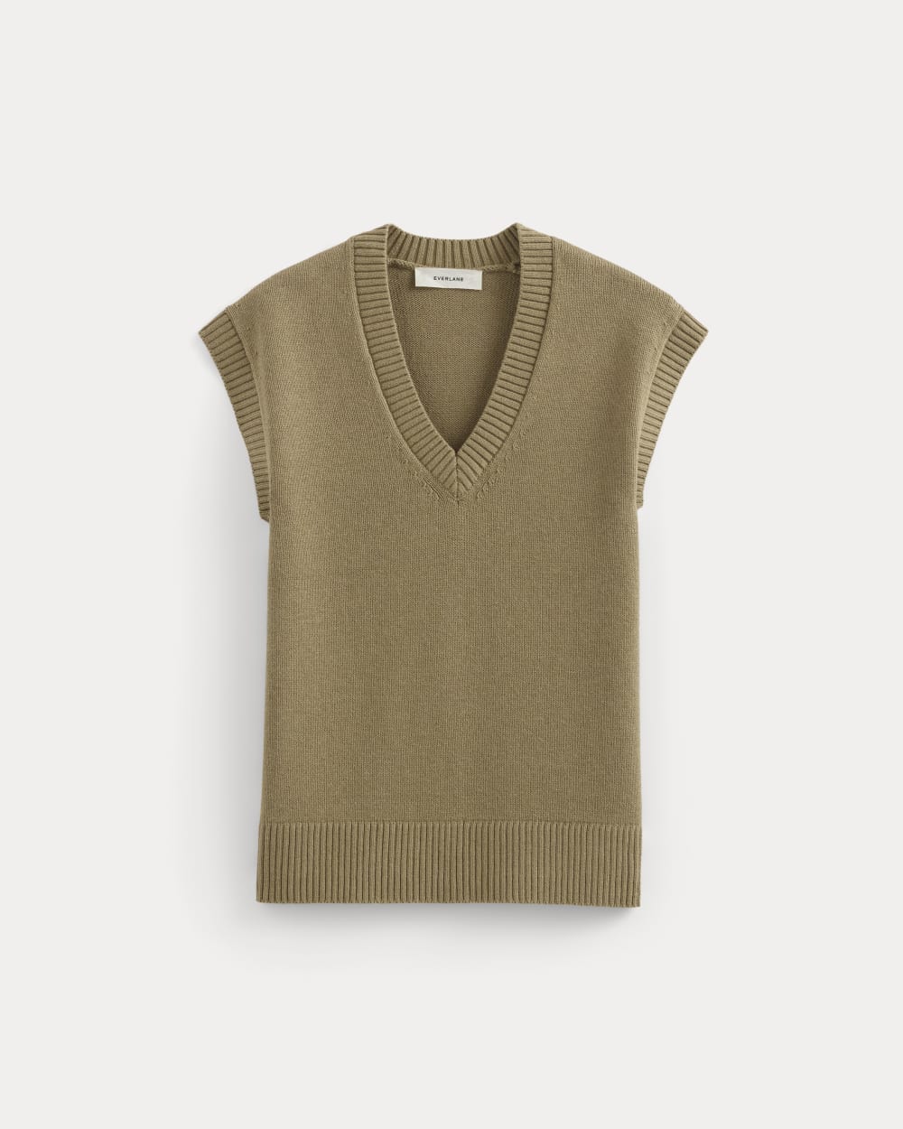 womens-boxy-vest-in-everyday-cotton-dark-heathered-camel | alt