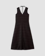 womens-linen-eyelet-maxi-dress-black-eyelet | alt