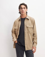 mens-tencel-utility-shirt-jacket-cornstalk | primary