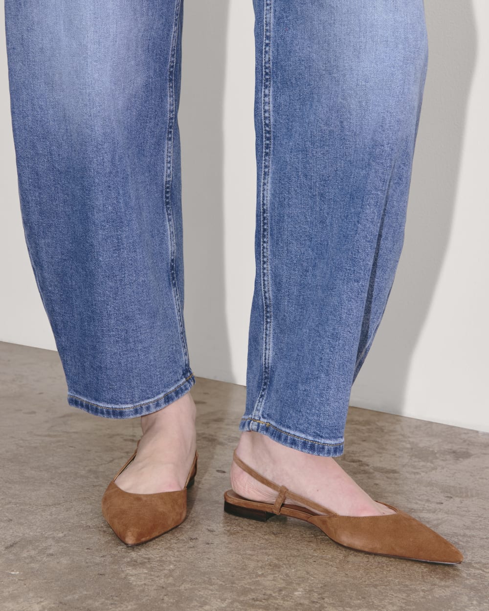 womens-studio-slingback-flat-saddle-brown-suede