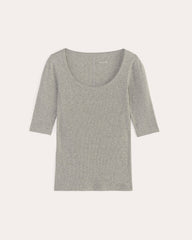 womens-supima-micro-rib-scoop-neck-tee-heathered-grey | alt