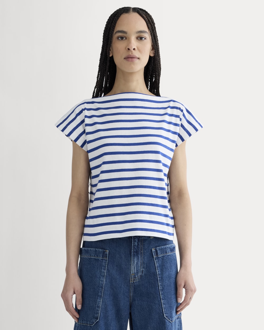 womens-oversized-muscle-tee-bone-mazarine-blue | primary
