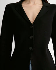 womens-knit-blazer-black