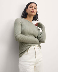womens-rib-knit-crew-sage-green | primary