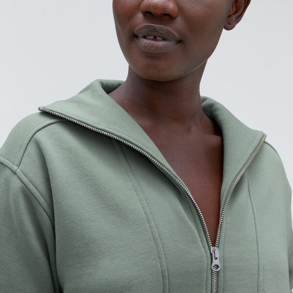 womens-track-half-zip-lily-pad