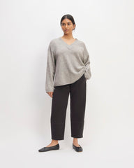 womens-cozy-stretch-v-neck-sweater-heathered-grey