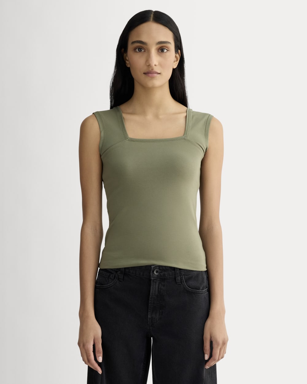 womens-form-square-neck-tank-lichen-green | primary