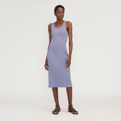 womens-ribbed-tank-dress-cornflower-blue | primary