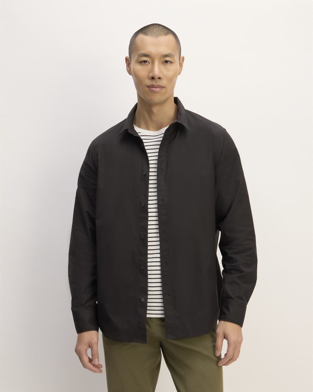 mens-supima-poplin-shirt-black | primary