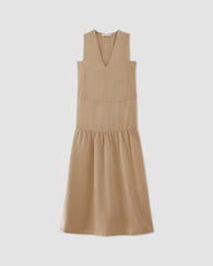 womens-tencel-v-neck-dress-cornstalk | alt