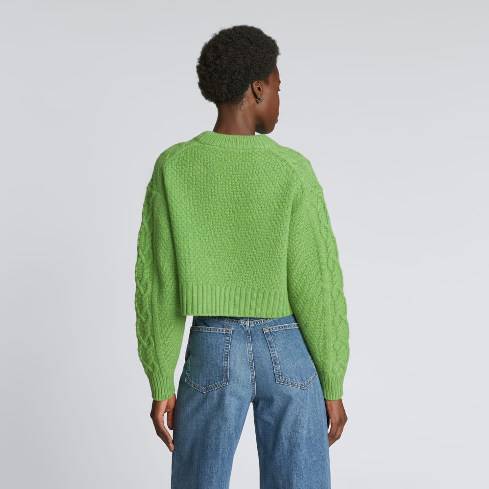 womens-felted-merino-cropped-cable-sweater-salted-lime