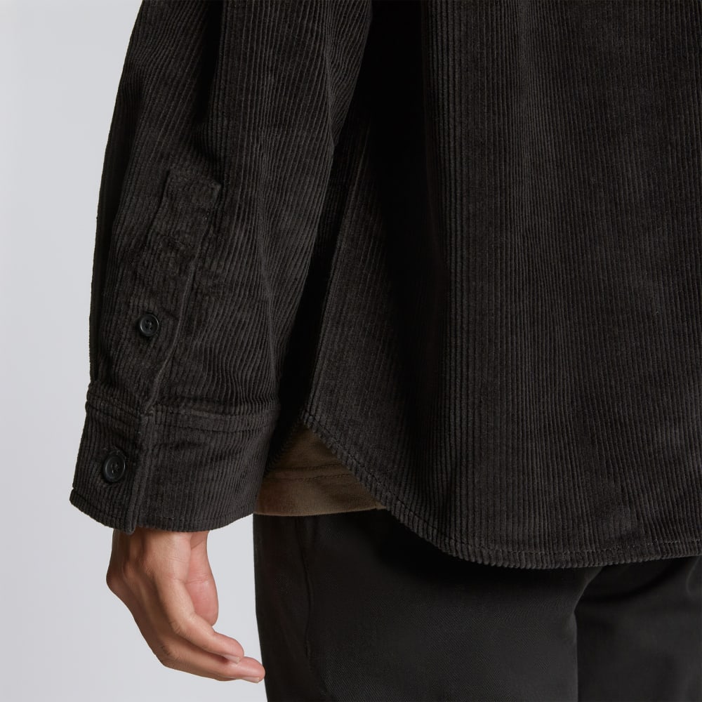 unisex-corduroy-overshirt-black