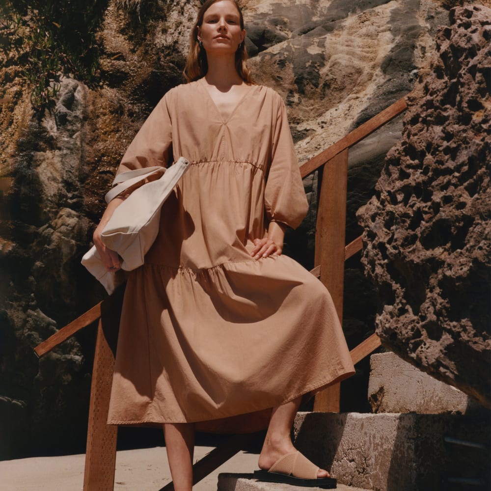 womens-poplin-tiered-dress-caramel