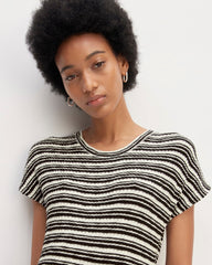 womens-rib-knit-cap-sleeve-midi-dress-bone-black