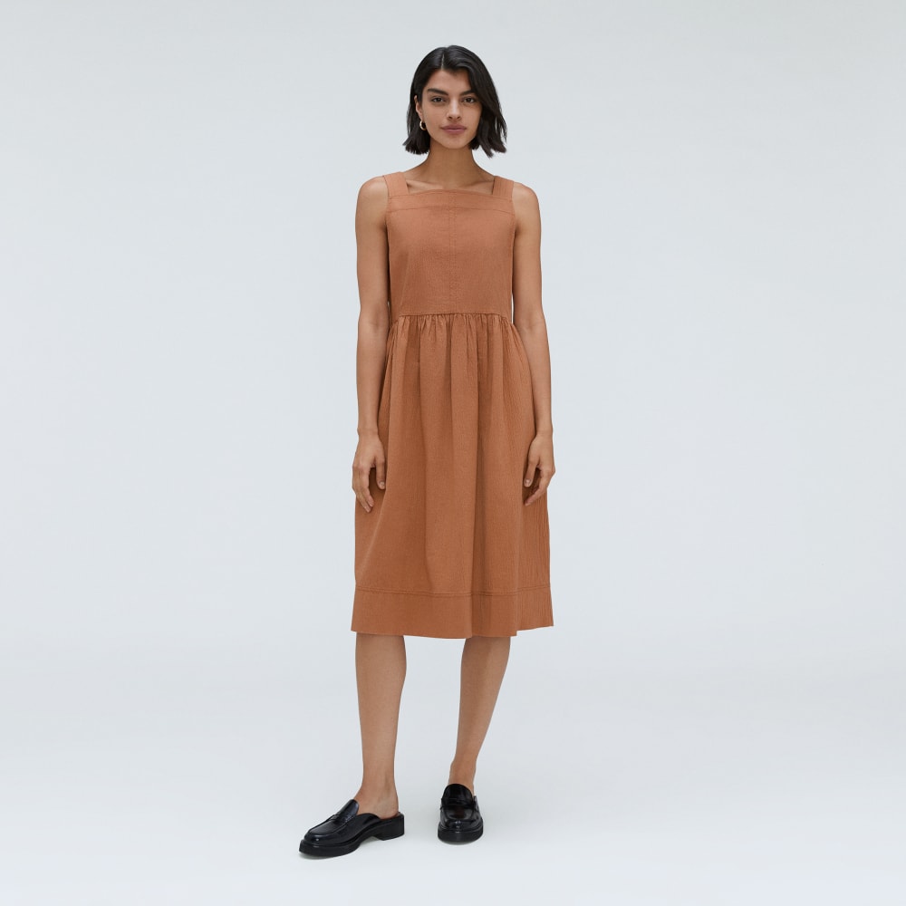 womens-seersucker-midi-dress-tawny-brown