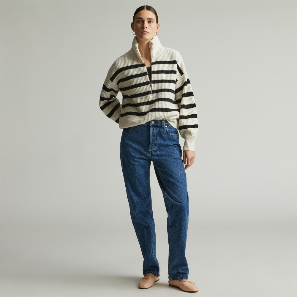 womens-felted-merino-halfzip-sweater-black-bone