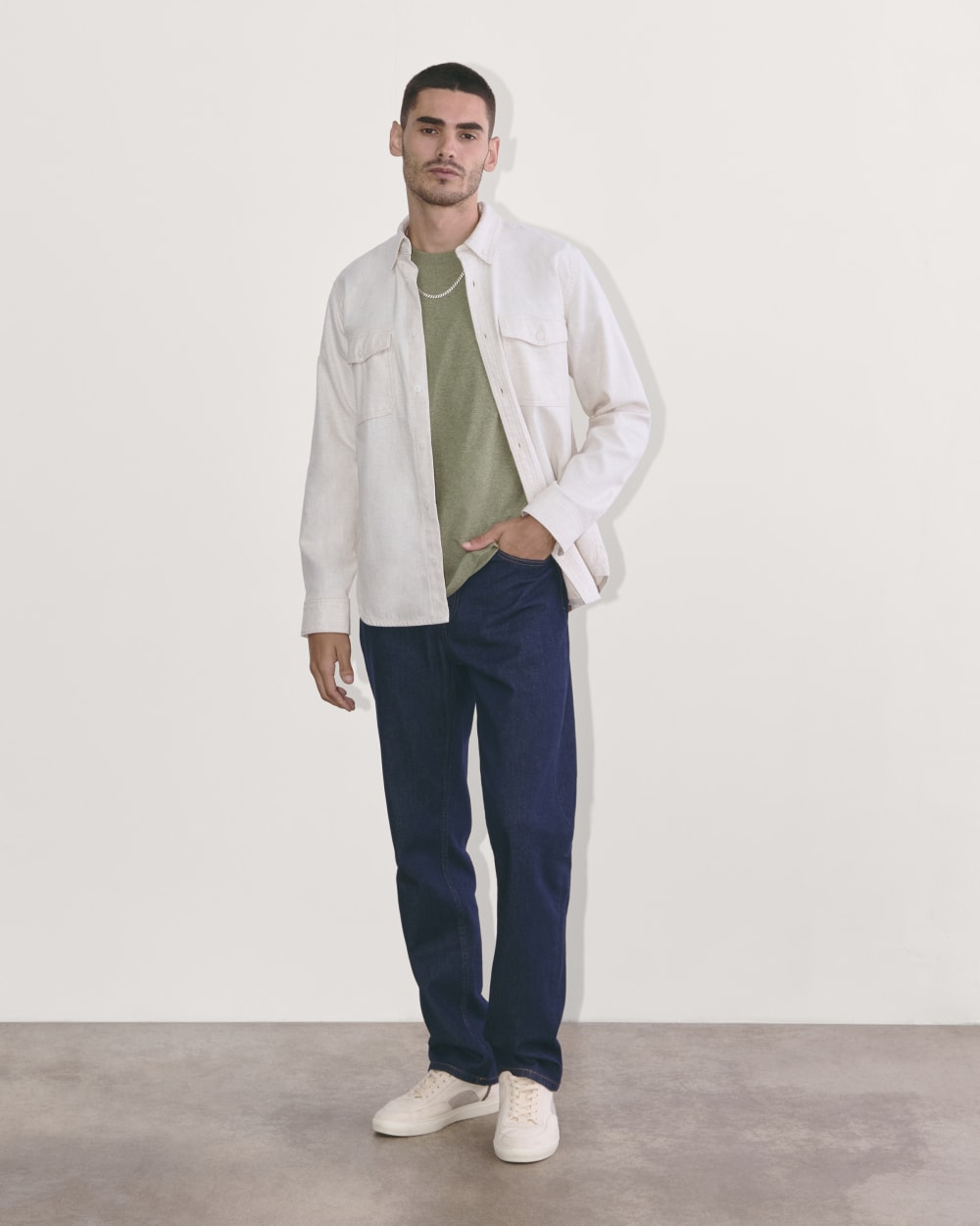 mens-premium-weight-crew-heather-sage-green | alt