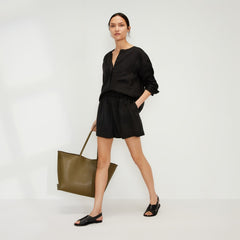 womens-linen-boxer-short-black