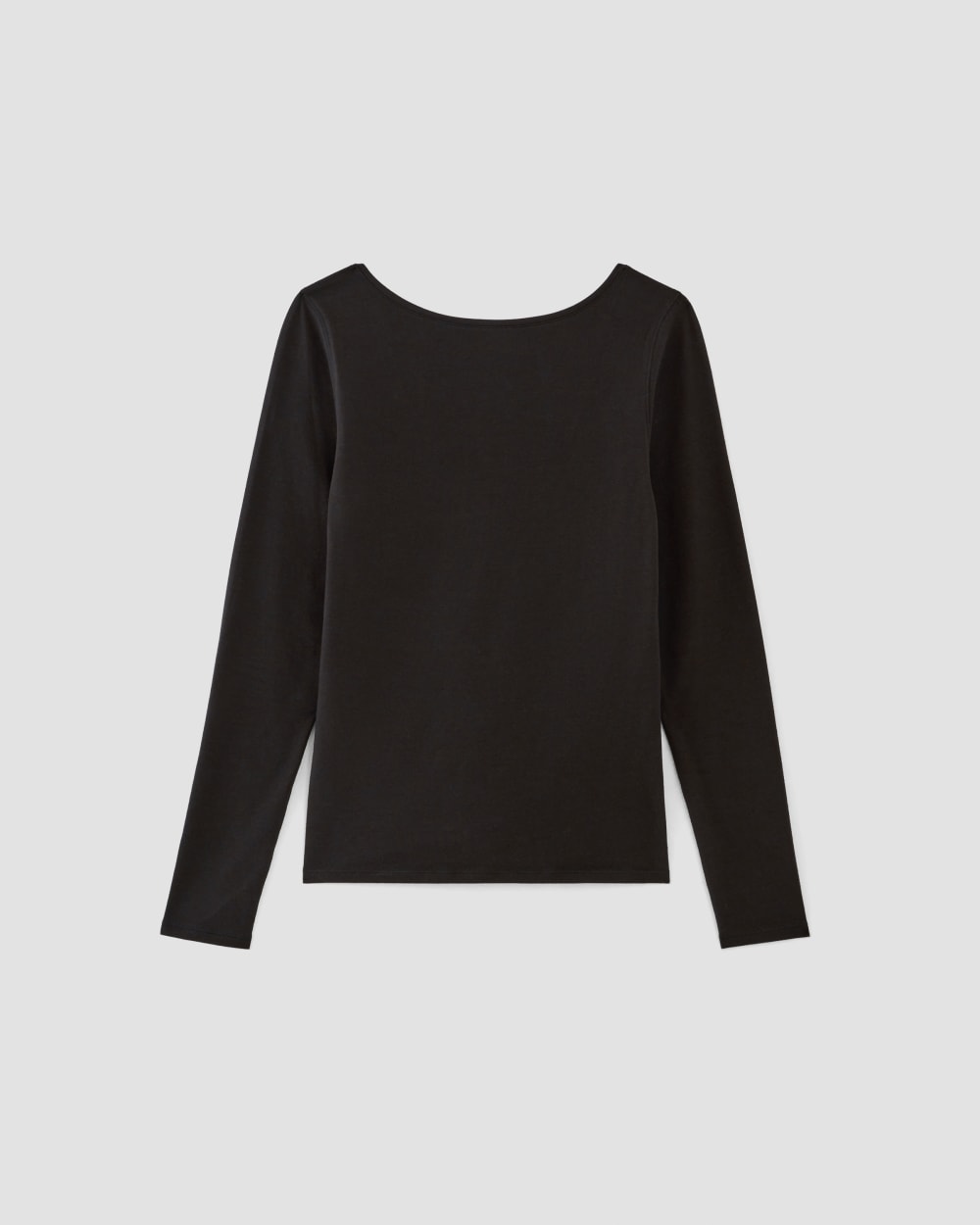 womens-supima-form-scoop-back-tee-black | alt