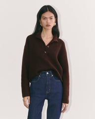 womens-wool-cashmere-cocoon-henley-sweater-americano | primary