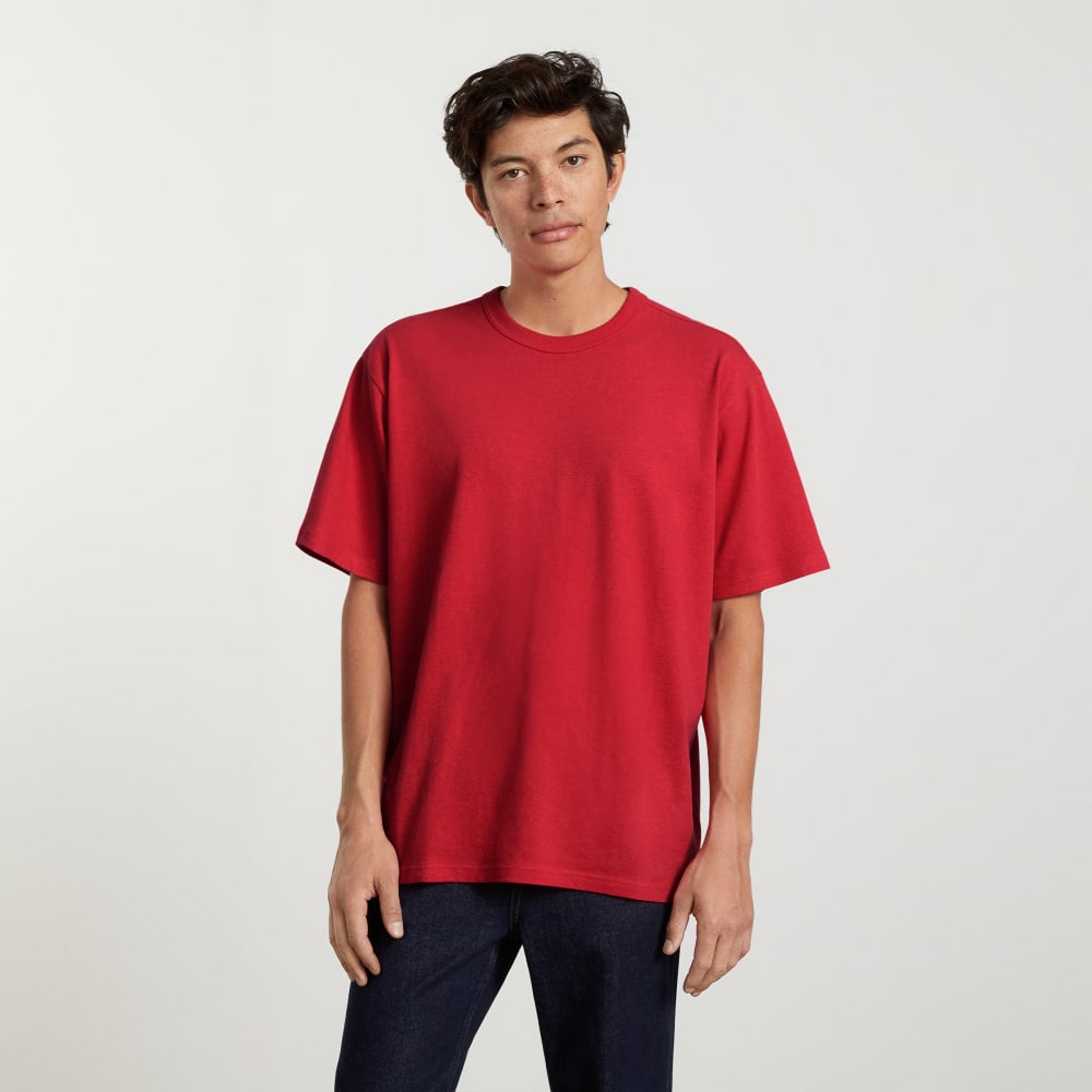 unisex-relaxed-hemp-tee-goji-berry | alt