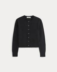 womens-cropped-cardigan-cotton-cashmere-black | alt
