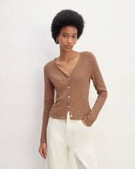 womens-rib-knit-organic-cotton-cardigan-cocoa-brown | primary