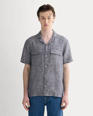 mens-linen-ss-camp-shirt-navy-chambray | primary