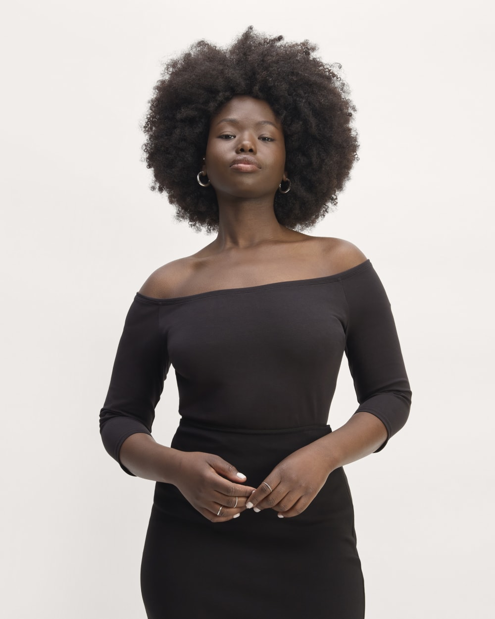 womens-supima-form-off-shoulder-top-black | primary