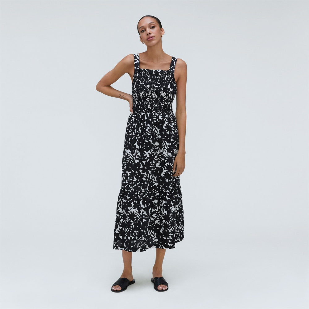 womens-smock-dress-black-canvas-floral