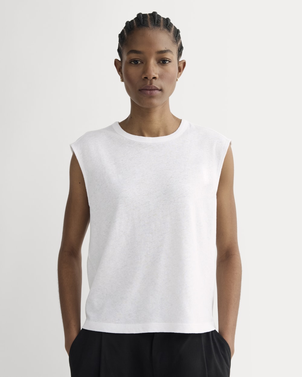 womens-muscle-tee-cotton-linen-white | primary