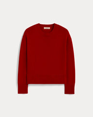 womens-organic-cotton-crew-sweater-classic-red | alt
