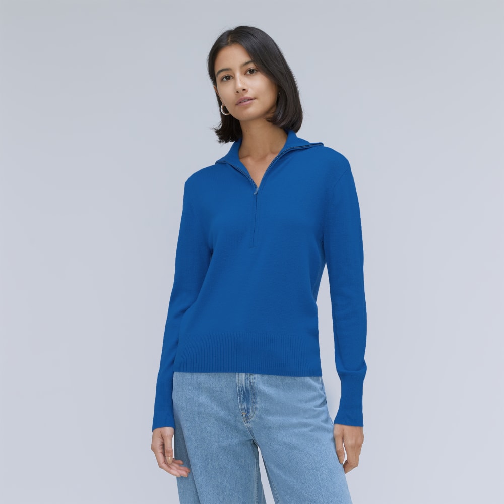 womens-luxe-merino-half-zip-sweater-lapis-blue