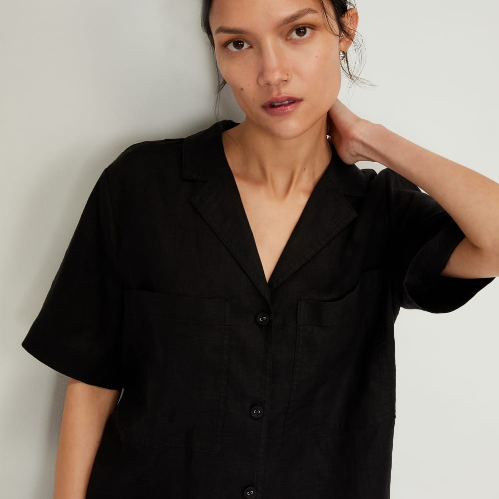 womens-linen-workwear-shirt-black