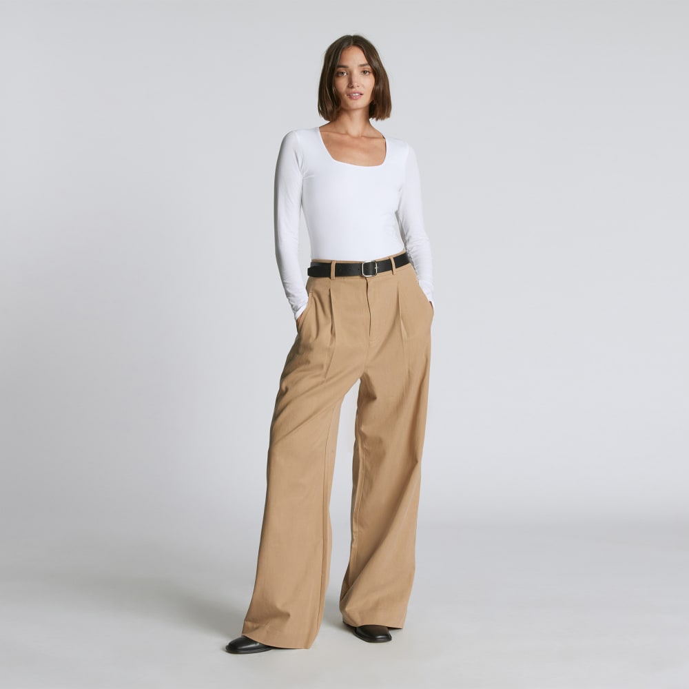 womens-long-sleeve-square-bodysuit-bikini-white | primary