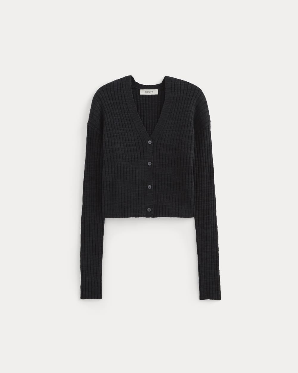 womens-ribbed-cardigan-in-cotton-linen-black | alt