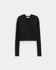 womens-ribbed-cardigan-in-cotton-linen-black | alt