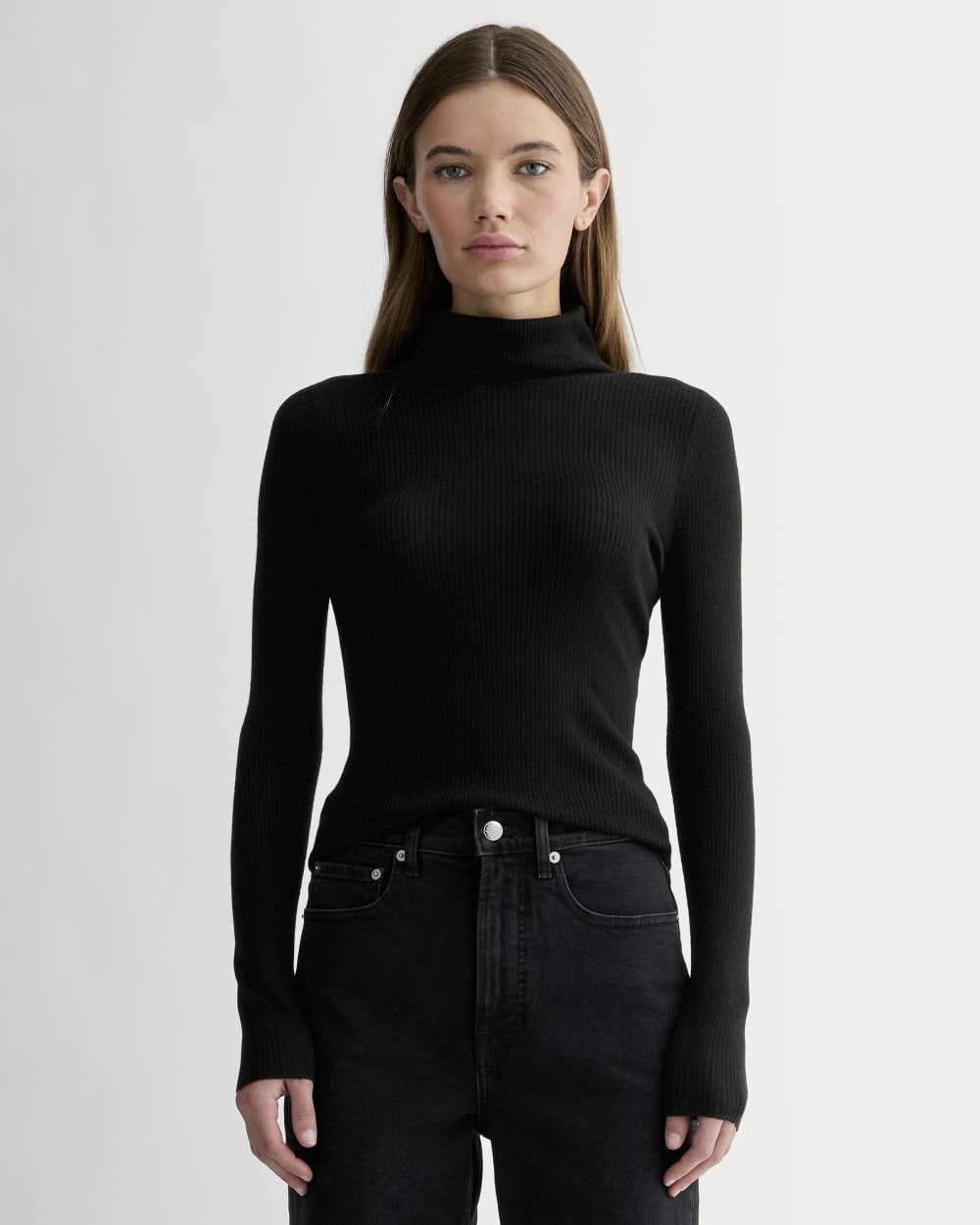 womens-ribbed-turtleneck-ultrasoft-merino-black | primary